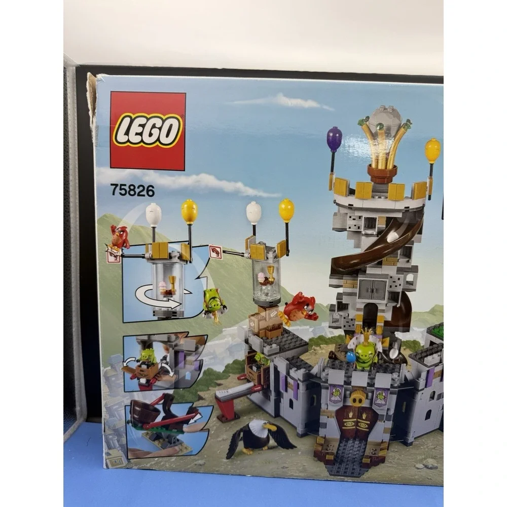 LEGO 75826 Angry Birds Movie King Pig's Castle Retired w/Box – Read Description